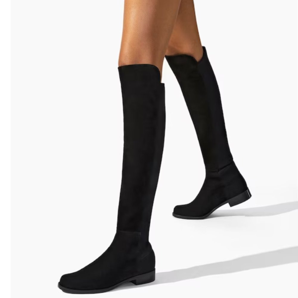 Brand New Stuart Weitzman 5050 Suede Over the Knee Black Boot